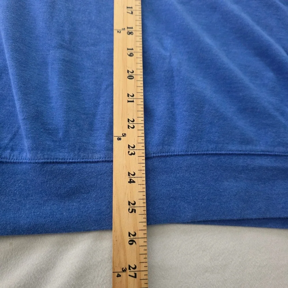 Polo Ralph Lauren Performance Mens Blue Crewneck‎ Sweatshirt Red Pony Logo Large